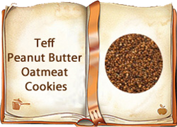 Teff Peanut Butter Oatmeal Cookies